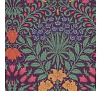 William Morris at Home Garden Dewberry Wallpaper | Paste the Wall | Purple Floral | Eco-Friendly
