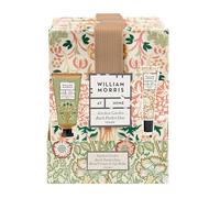 William Morris At Home Hand Cream 30ml and Lip Balm 10ml With Canvas Pocket Pouch, Moisturiser, Shea Butter, Vitamin E, Travel Size, Vegan and Cruelty Friendly, Beauty Gift For Her