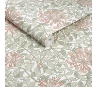 William Morris at Home Honeysuckle Maytime Wallpaper | Paste the Wall | Green Floral | Eco-Friendly