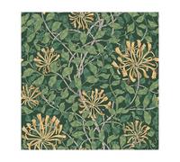William Morris at Home Honeysuckle Verde Wallpaper | Paste The Wall | Green Floral | Eco-Friendly