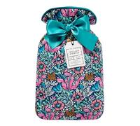 William Morris At Home Hot Water Bottle 620ml, Velvet Soft Cover, Bedtime Warmth, for Period Pain and Cramps, Pain Relief, Travel Size, Vegan and Cruelty Friendly, Gift for Her