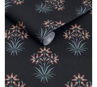 William Morris At Home Hyacinth Flower Midnight Wallpaper