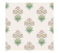 William Morris at Home Hyacinth Flower Pink Cedar Wallpaper | Multi Floral Design | Paste the Wall | Eco-Friendly