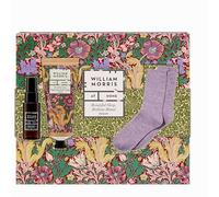 William Morris At Home Magnesium Body Cream 100ml, Pillow Mist 30ml, Bed Socks, Almond Oil, Lavender, Travel Size, Vegan and Cruelty Free, Beauty Gift For Her, Christmas Stocking Filler
