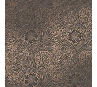 William Morris At Home Marigold Fibrous Charcoal Wallpaper - 10m x 52cm