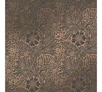 William Morris At Home Marigold Fibrous Wallpaper | Charcoal
