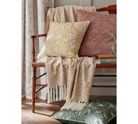 William Morris at Home Michaelmas Daisy Embroidered 43x43cm Cushion Pink Mix