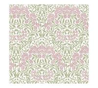 William Morris at Home Michaelmas Daisy Pink Cedar Wallpaper | Multi Floral Design | Paste the Wall | Eco-Friendly