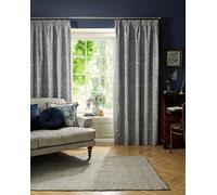 William Morris at Home Original Willow Blackout Pencil Pleat Curtains In Indigo - 66"x90" (168cmx229cm)