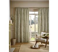 William Morris At Home Original Willow Pencil Pleat Curtains Green Mix