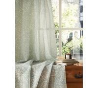 William Morris At Home Original Willow Voile Panel Curtains Light Green
