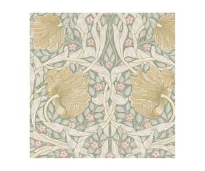 William Morris at Home Pimpernel Spring Breeze Wallpaper | Paste the Wall | Green Floral | Eco-Friendly