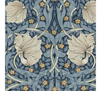 William Morris at Home Pimpernel Blue Wallpaper | Paste The Wall | Blue Floral | Eco-Friendly