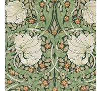 William Morris At Home Pimpernel Wallpaper | Green