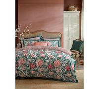 William Morris At Home Pure Cotton Cray Bedding Set Green Mix