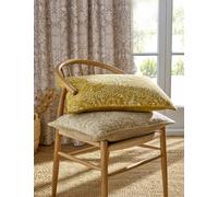 William Morris At Home Pure Cotton Larkspur Cushion Yellow