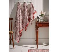 William Morris At Home Pure Cotton Larkspur Towel Pink Mix
