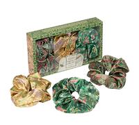 William Morris At Home Satin Scrunchies x3, Women's Hair Accessory,