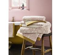 William Morris at Home Strawberry Thief 100% Cotton Bath Mat In Plaster Pink (50cm x 90cm)
