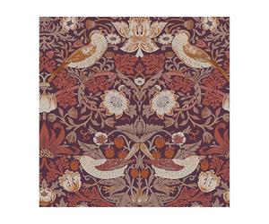 William Morris at Home Strawberry Thief Plum Wallpaper | Paste the Wall | Purple Bird | Eco-Friendly