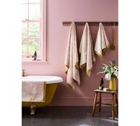 William Morris At Home Strawberry Thief Pure Cotton Towel Light Pink Mix