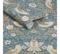 William Morris at Home Wallpaper Strawberry Thief 140503