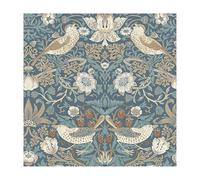 WILLIAM MORRIS AT HOME Strawberry Thief Washed Blue Wallpaper | Paste The Wall | Animals | Eco-Friendly