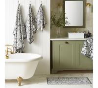 William Morris at Home Sunflower 100% Cotton Hand Towel In Iron (50cm x 90cm)