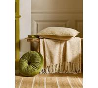 William Morris At Home Velvet Strawberry Thief Cushion Green