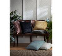 William Morris At Home Velvet Strawberry Thief Cushion Ochre