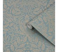 William Morris At Home Verdigris Acorn Classic Smooth Wallpaper