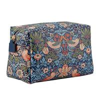 William Morris at Home Wash Bag, Large Blue Toiletry, Cosmetic or Makeup Organiser, Beauty Essentials, Zip Closure, Travel Size, Vegan and Cruelty Friendly, Gift For Her