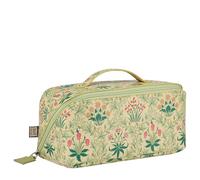 William Morris at Home Wash Bag, Zip Pull Toiletry Beauty Storage Bag Opens Flat, Makeup Organiser, Travel Size, Vegan and Cruelty Friendly, Gift for Her, H11.5 x W12.5 x L24.5 cm