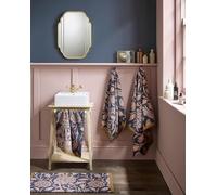William Morris at Home Wild Tulip 100% Cotton Bath Mat In Copper (50cm x 90cm)