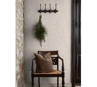 William Morris at Home Acorn Hessian Wallpaper | Paste the Wall | Cream Leaves | Eco-Friendly