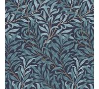 William Morris At Home Willow Bough Deep Blues Wallpaper - 10m x 52cm