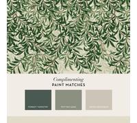 William Morris At Home Willow Bough Fixed Size Mural | Green