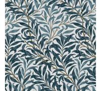 William Morris at Home Willow Bough White & Blues Wallpaper | Paste the Wall | White & Blue Leaves | Eco-Friendly