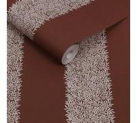 William Morris At Home Willow Stripe Damson Wallpaper