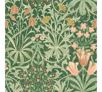 William Morris at Home Woodland Weeds Forest Wallpaper | Green Leaves Design | Paste the Wall | Eco-Friendly