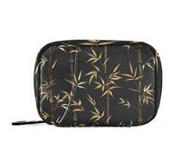 William Morris bamboos Gold Black Medicine Bag with Detachable Compartments Attachable Day Pill Organizer