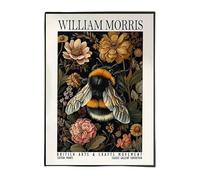 William Morris Bee in the Flowers Poster Abstract Wall Art William Morris Canvas Painting Insect Prints For Home Decor Picture 50x70cm Unframed