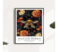 William Morris Bee in the Flowers Poster Abstract Wall Art William Morris Painting Insect Prints For Home Decor Picture 50x70cm Unframed