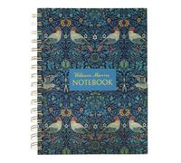 William Morris Birds A5 Notebook | Spiral Bound with Dividers | Lined Pages for Journaling & Notes | Stationery Gift for Art Lovers