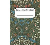 William Morris Blackthorn Design Composition Notebook - 120 Ruled Pages: softcover