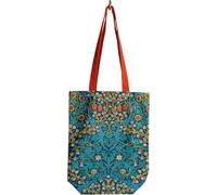 William Morris Blackthorn Tote Bag - Floral Reusable Shopping Bag with Sturdy Handles & Inner Zip Pocket (350 x 420 x 140mm) - Eco Friendly Shoulder Tote for Shopping & Everyday Use