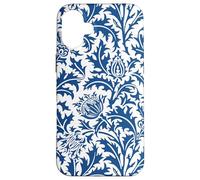 William Morris Blue and White WildFlower Thistle Case for iPhone 16 Plus