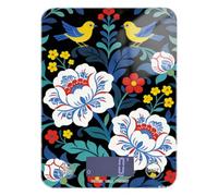 William Morris Blue Flower Bird Soap Making kitchen scales for food 11lb/0.18oz, 5kg/5g waterproof scale that weighs in grams with 4 unit for Spices Spices bascula digital de peso para comida