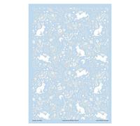 William Morris Blue Forest Life Set of 2 Tea Towels Blue