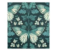William Morris Butterfly Teal Decorative dishwasher door magnet reusable magnetic refrigerator cover holiday decor Cubierta magnética de la puerta 23x26in